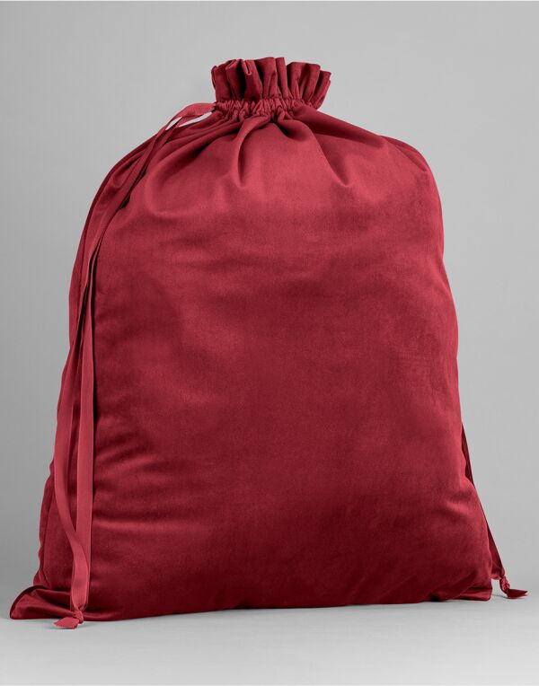 BagBase Velvet Recycled Gift Bag | 1 to 25 Litres Capacity | Ribbon Closure | 3 Colours | S-L