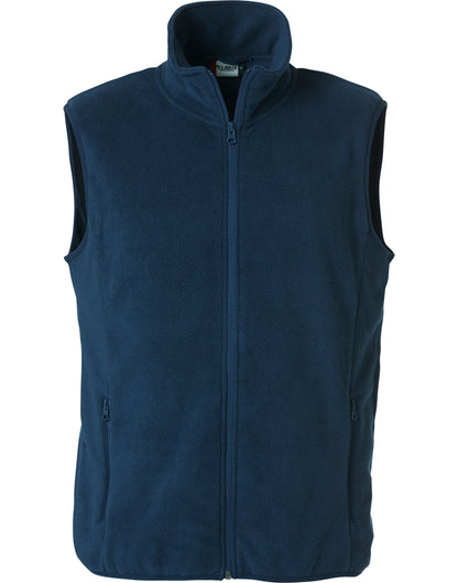 Clique Basic Polar Fleece Gilet | Heavier Knit Anti-Pilling Fleece | Unisex | Black or Navy | XS-4XL