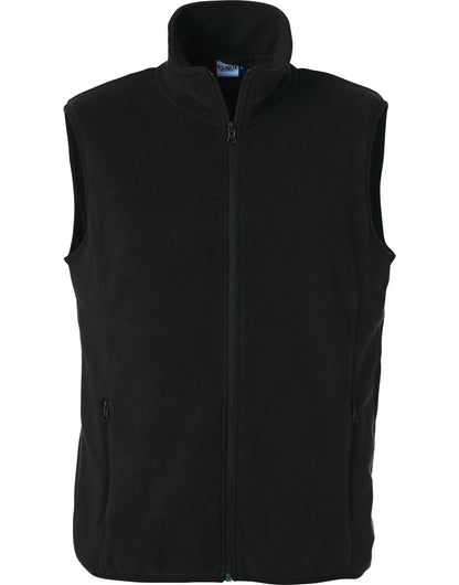 Clique Basic Polar Fleece Gilet | Heavier Knit Anti-Pilling Fleece | Unisex | Black or Navy | XS-4XL