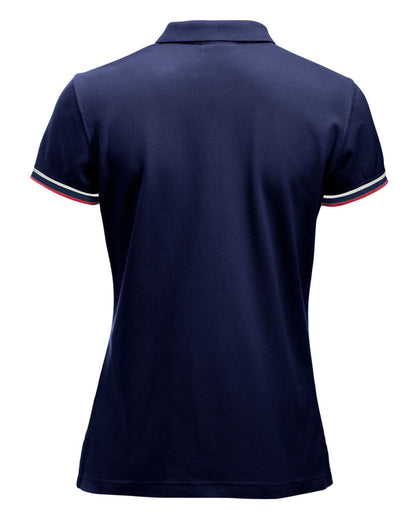 Clique Newton Ladies Polo Shirt | Contrast Details | Ringspun Cotton Polo | Black or Navy | S-XL