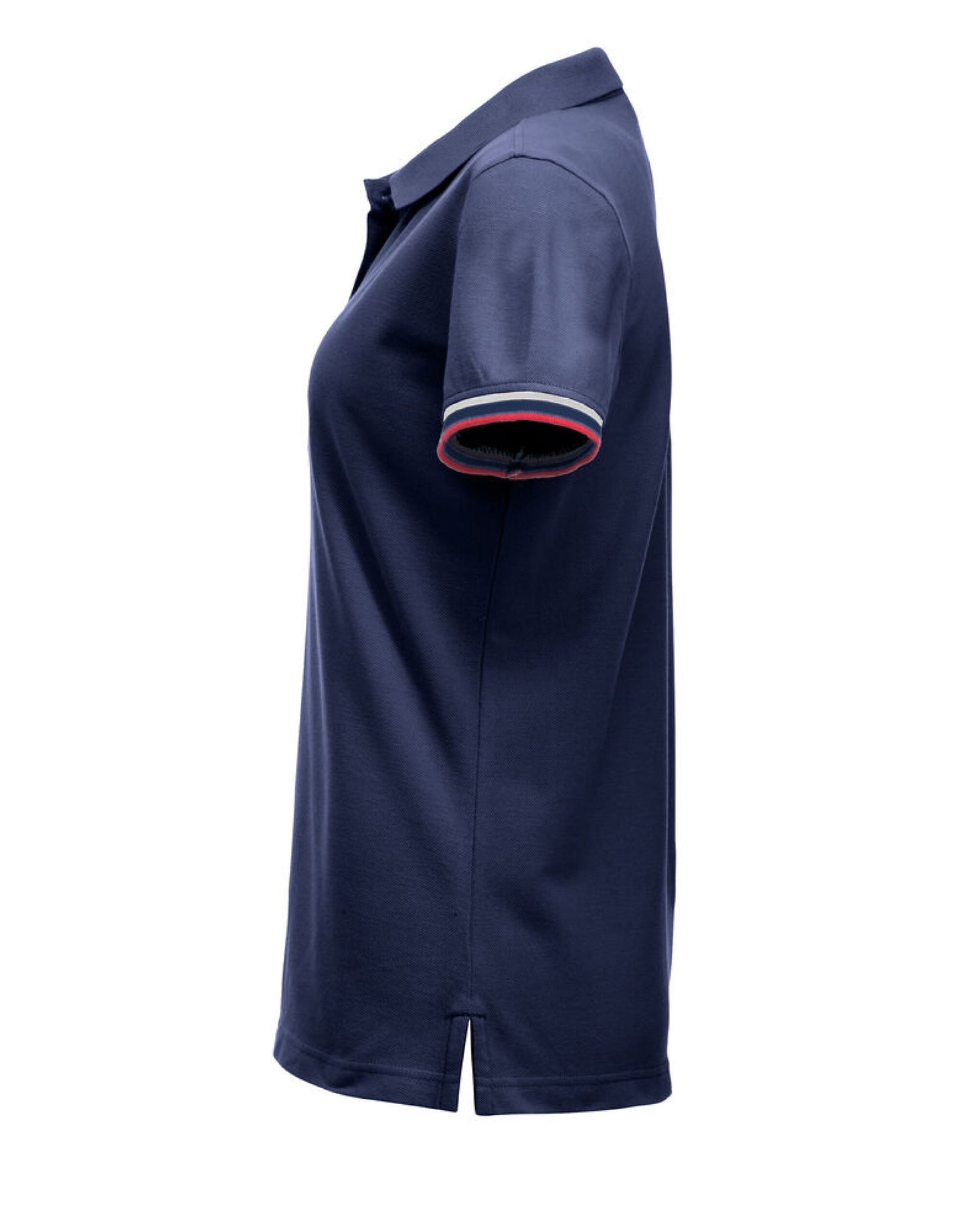 Clique Newton Ladies Polo Shirt | Contrast Details | Ringspun Cotton Polo | Black or Navy | S-XL