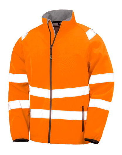 Result Recycled Safety Softshell Jacket | Unisex | Reflective | Hi Vis | 2 Colours | S-4XL - Summer Jacket - Logo Free Clothing