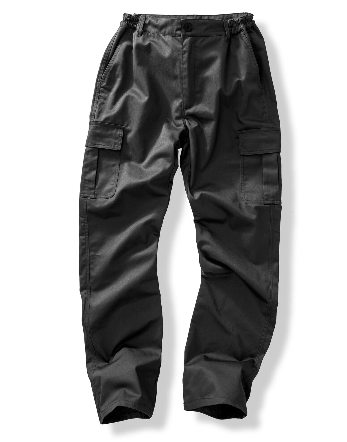 Result Recycled Utility Trousers in Black, front view