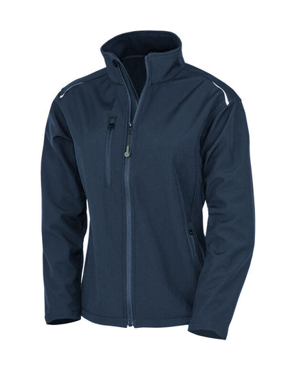 Result Recycled Ladies 3-Layer Softshell Jacket | Waterproof | Black or Navy | XS-2XL - Summer Jacket - Logo Free Clothing