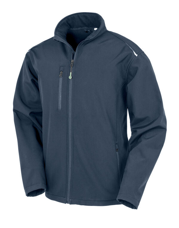 Result Recycled Mens 3-Layer Softshell Jacket | Waterproof | Black or Navy | XS-4XL - Summer Jacket - Logo Free Clothing