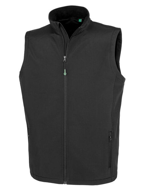 Result Recycled 2-Layer Mens Softshell Gilet | Sustainable Body Warmer | 4 Colours | S-3XL - Gilet - Logo Free Clothing