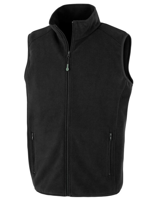 Result Recycled Unisex Fleece Gilet | Dense Knit Body Warmer | Black or Navy | XS-4XL - Gilet - Logo Free Clothing
