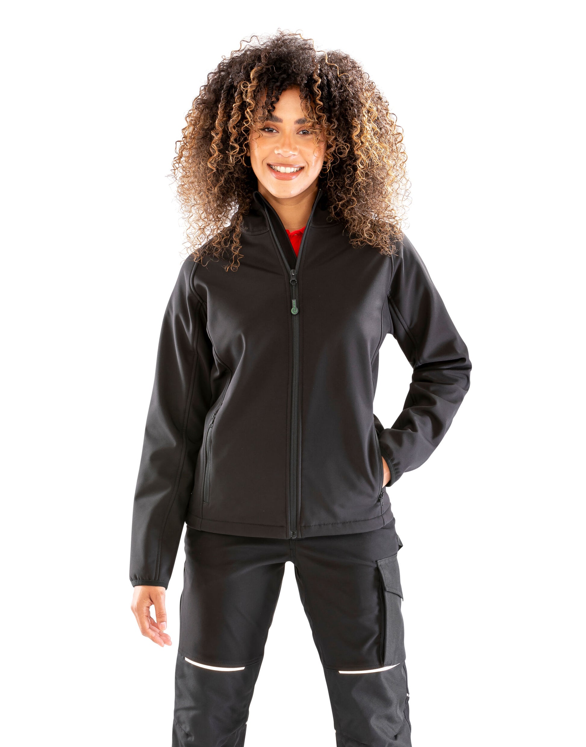 Result Genuine Recycled | Ladies Recycled Hood Softshell | Logo Free Clothing