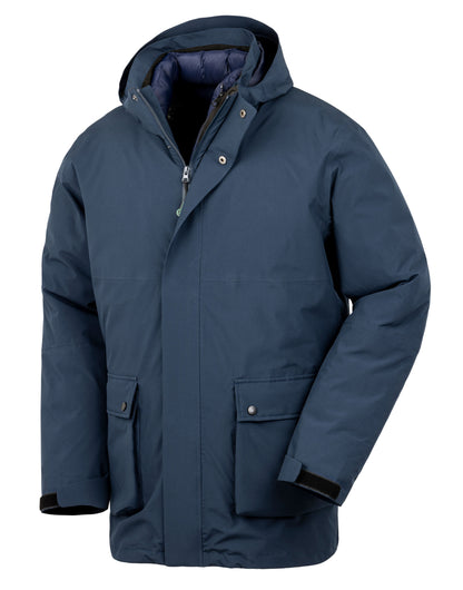 Result Recycled 3-In-1 Padded Jacket in Navy