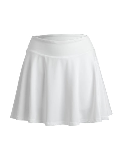 Spiro Recycled Ladies Fitness Skort in White