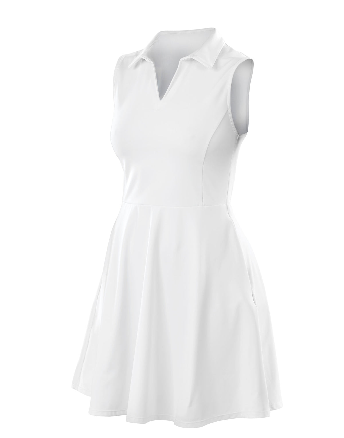 Spiro Recycled Ladies Fitness Dress in White