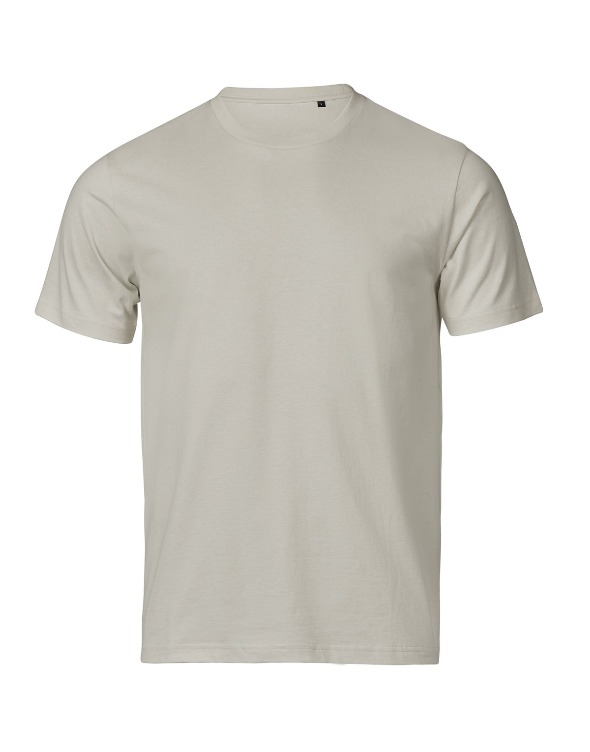 Tee Jays Unlabelled Luxury T-Shirt in Cement, front view