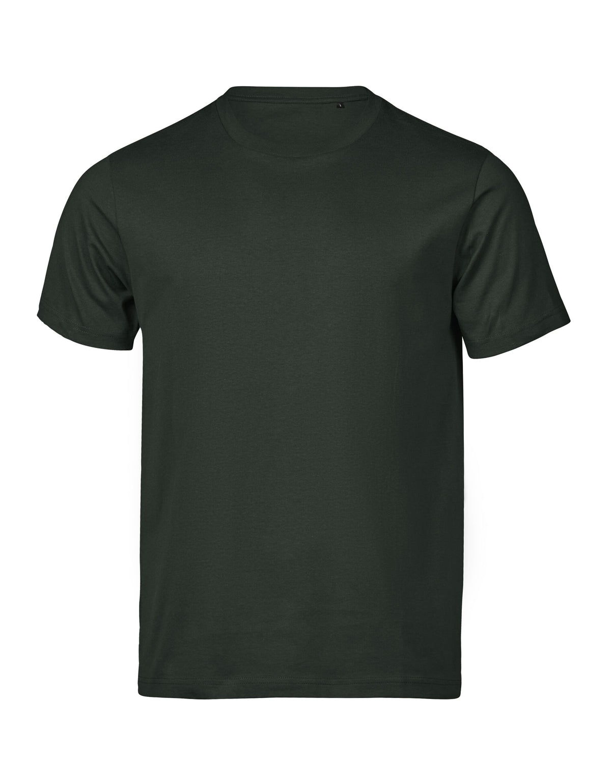 Tee Jays Unlabelled Luxury T-Shirt in Dark Green, front view