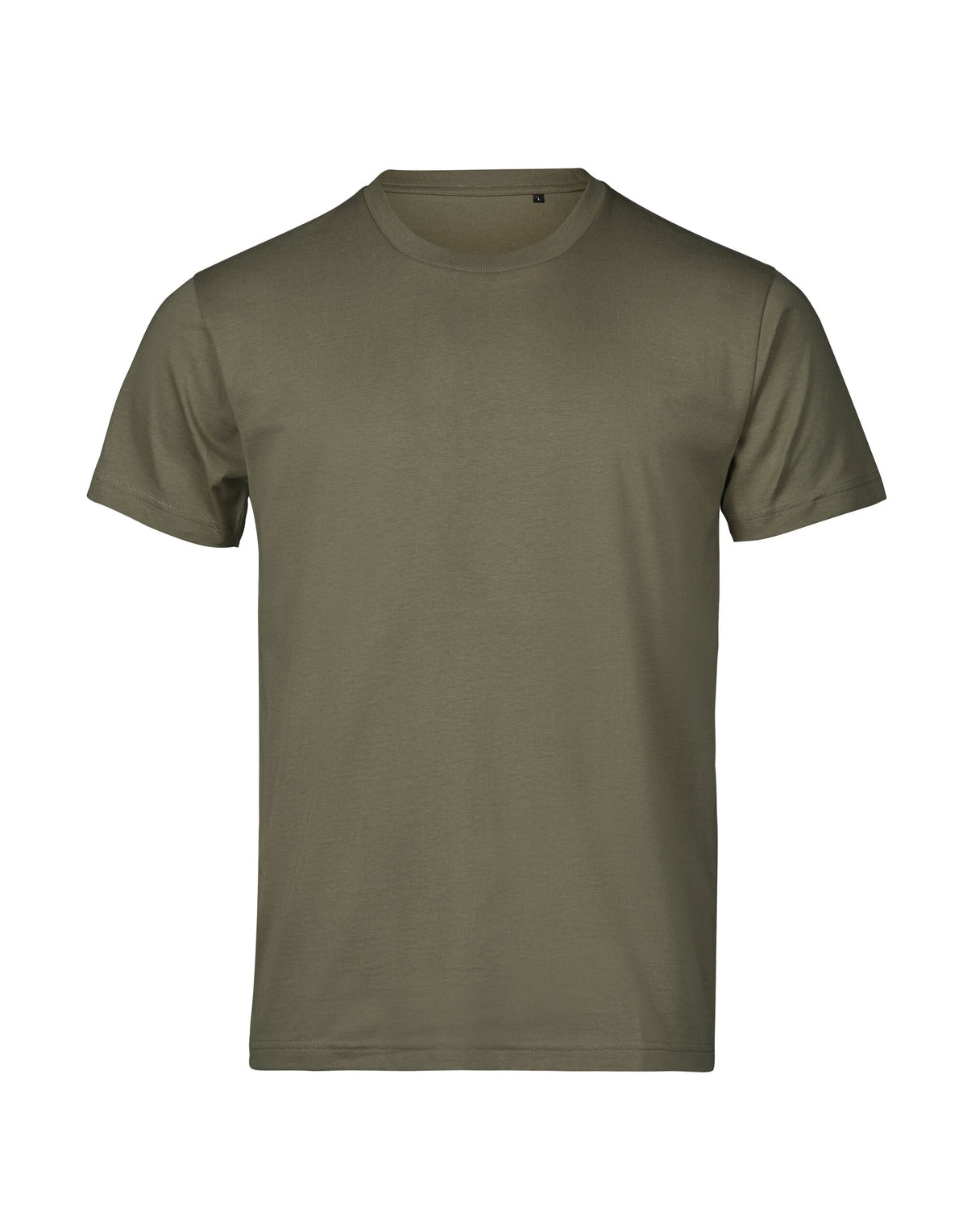 Tee Jays Unlabelled Luxury T-Shirt in Moss, front view