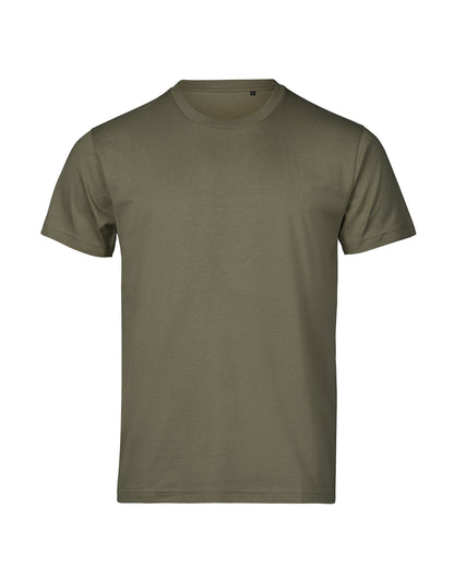 Tee Jays Unlabelled Luxury T-Shirt in Moss, front view
