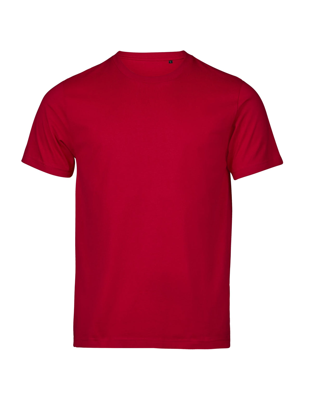 Tee Jays Unlabelled Luxury T-Shirt in Red, front view