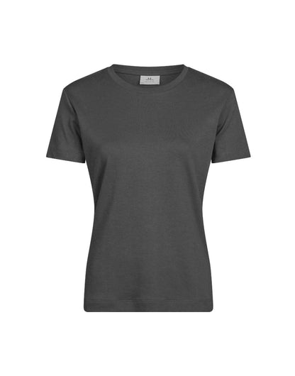 Tee Jays Ladies Pima Cotton T-Shirt in Black, front view