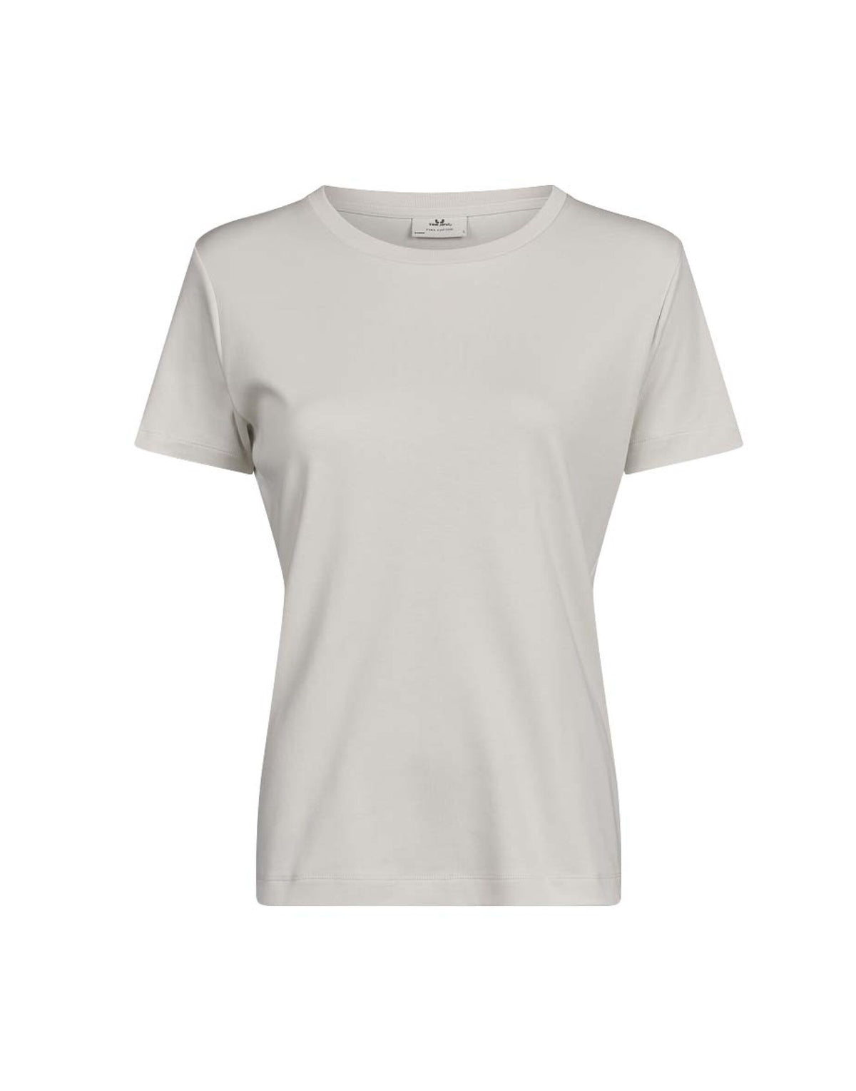 Tee Jays Ladies Pima Cotton T-Shirt in Cement, front view