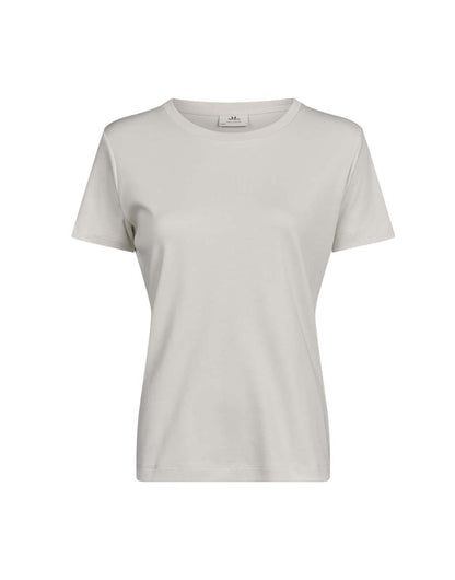 Tee Jays Ladies Pima Cotton T-Shirt in Cement, front view