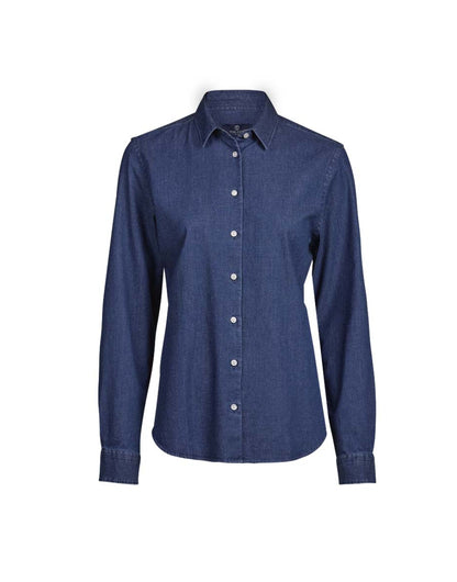 Tee Jays Ladies Denim Shirt in Blue Denim