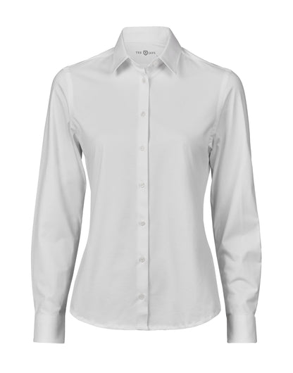 Tee Jays Ladies Active Stretch Shirt in White