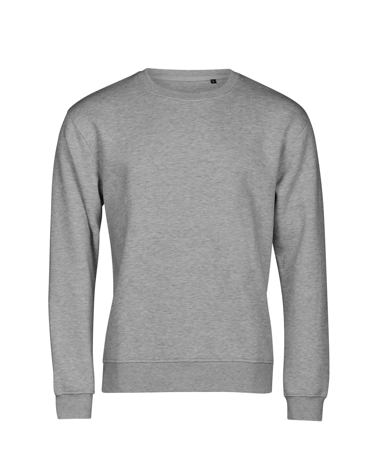 Tee Jays Unlabelled Sweatshirt in Heather Grey, front view