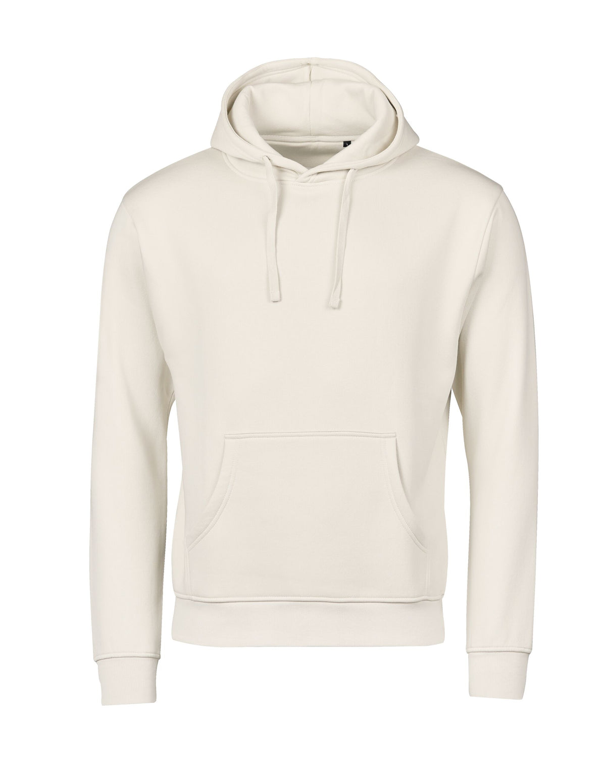 Tee Jays Unlabelled Hooded Sweatshirt Hoodie in Ecru, front view