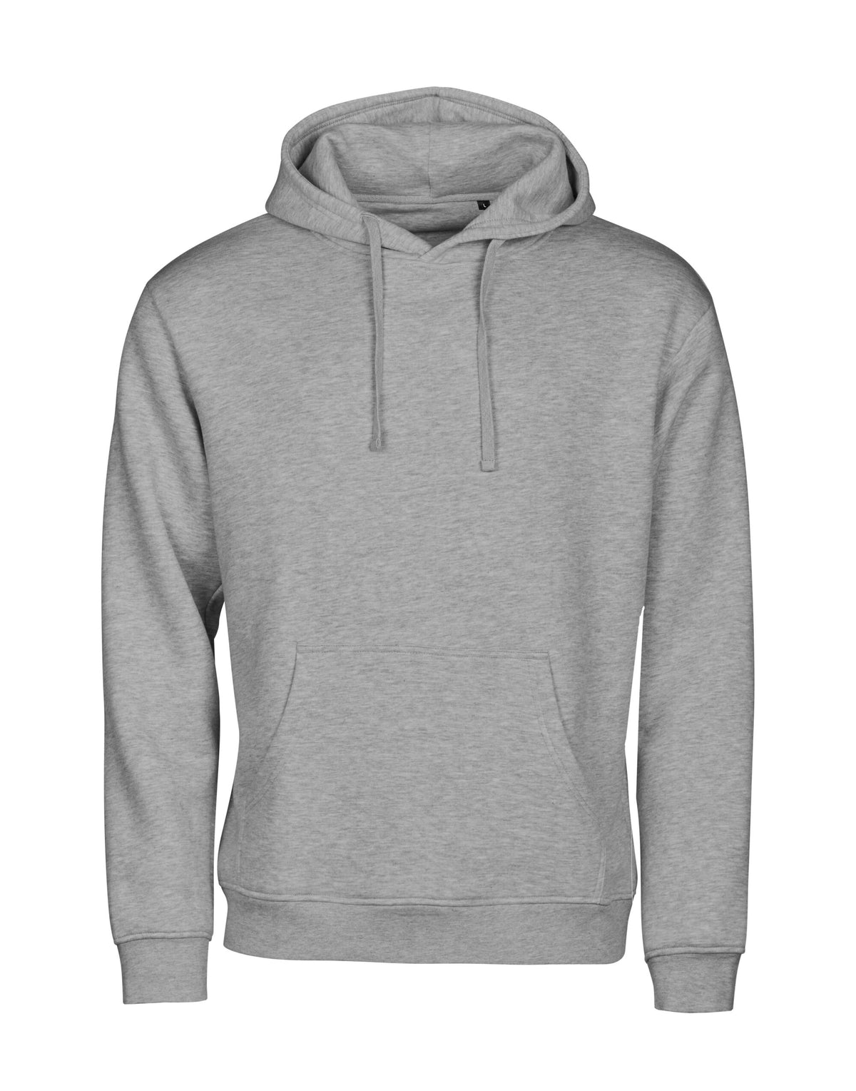 Tee Jays Unlabelled Hooded Sweatshirt Hoodie in Heather Grey, front view