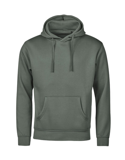 Tee Jays Unlabelled Hooded Sweatshirt Hoodie in Leaf Green, front view