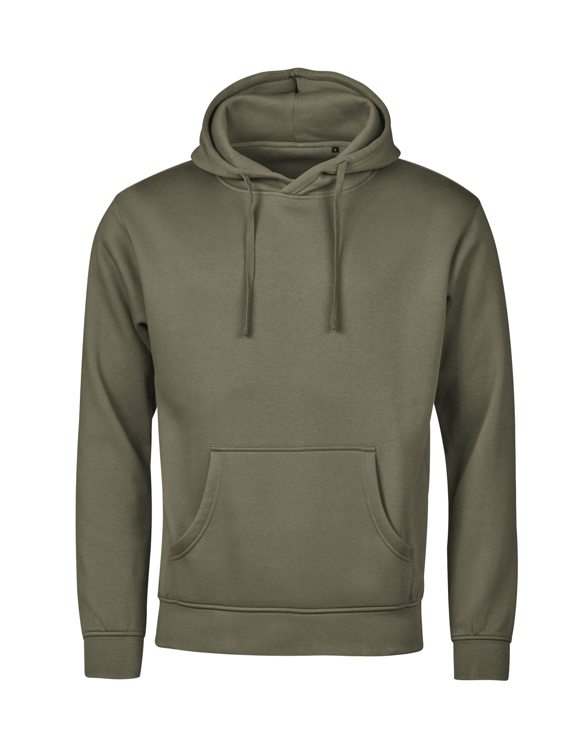 Tee Jays Unlabelled Hooded Sweatshirt Hoodie in Moss, front view