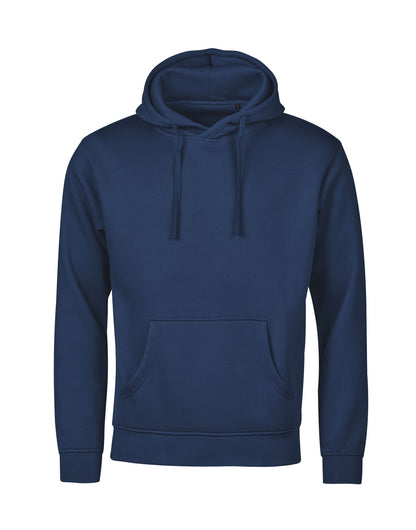 Tee Jays Unlabelled Hooded Sweatshirt Hoodie in Navy, front view