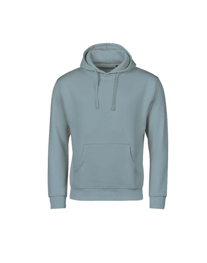 Tee Jays Unlabelled Hooded Sweatshirt Hoodie in Misty Blue, front view