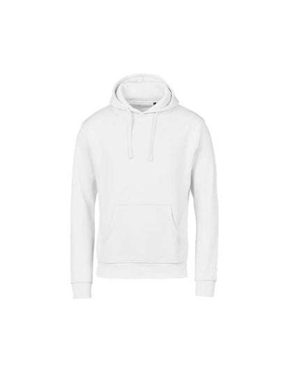 Tee Jays Junior Unlabelled Hooded Sweatshirt in White, front view