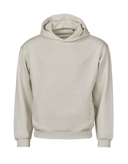 Tee Jays Unlabelled Heavy Loose Fit Hoodie in Cement, front view