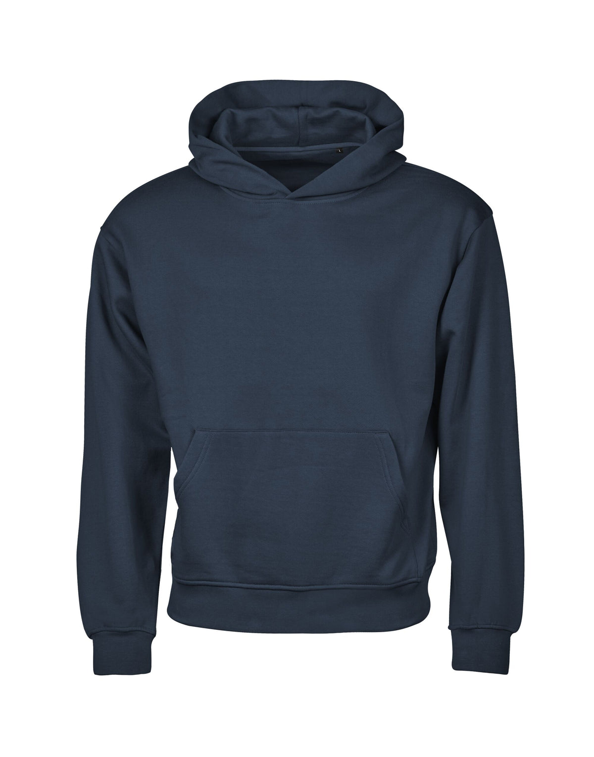 Tee Jays Unlabelled Heavy Loose Fit Hoodie in Ink, front view