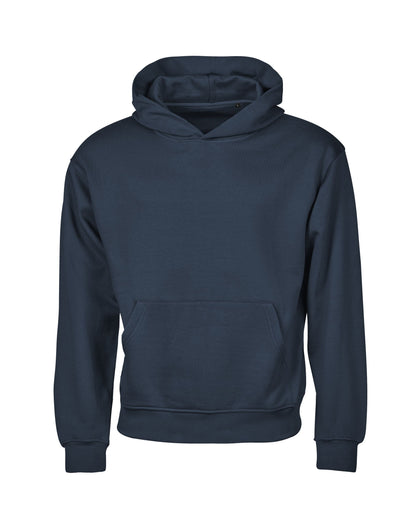 Tee Jays Unlabelled Heavy Loose Fit Hoodie in Ink, front view