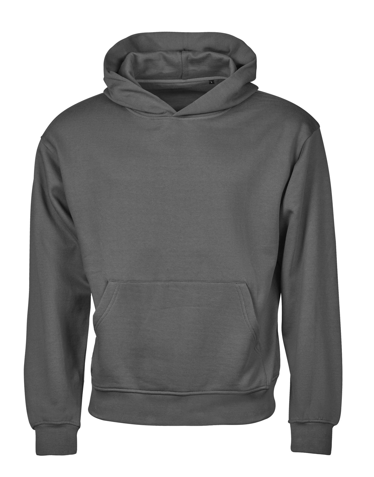 Tee Jays Unlabelled Heavy Loose Fit Hoodie in Powder Grey, front view