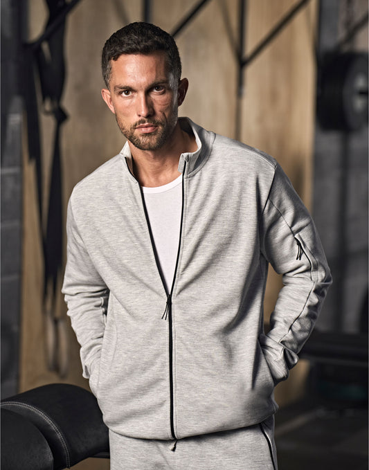 Tee Jays Men's Athletic Full Zip Sweatshirt | Zip-Up Jumper | 3 Colours | XS-3XL