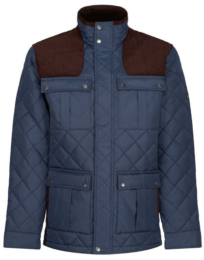 Regatta Padbury Mens Quilted Jacket | Showerproof | Corduroy Panels | 3 Colours | S-3XL - Summer Jacket - Logo Free Clothing