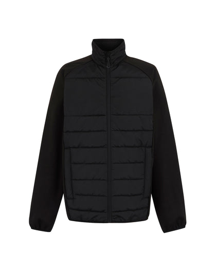 Regatta Essential Men's Hybrid Jacket in Black, front view