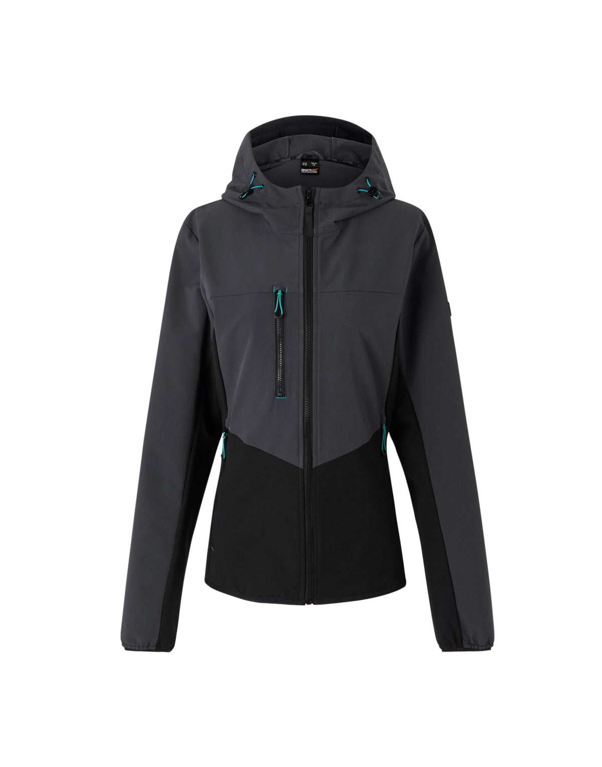 Regatta Ada Ladies Stretch Softshell Jacket in Seal Grey and Black