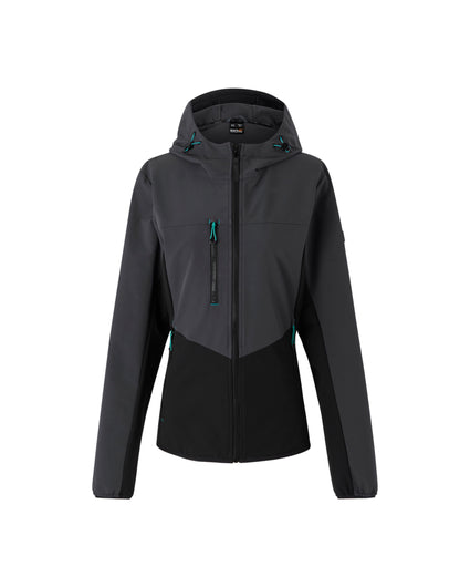 Regatta Ada Ladies Stretch Softshell Jacket in Seal Grey and Black