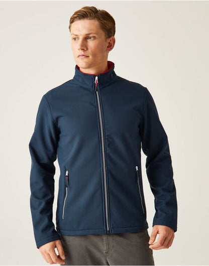 Regatta Ascender Mens Softshell Jacket | Fleece Lined | Showerproof | 3 Colours | S-3XL - Summer Jacket - Logo Free Clothing