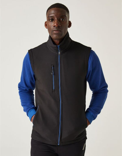 Regatta Navigate Mens Softshell Gilet | Fleece Lined Stretch Body Warmer | 7 Colours | S-3XL - Gilet - Logo Free Clothing