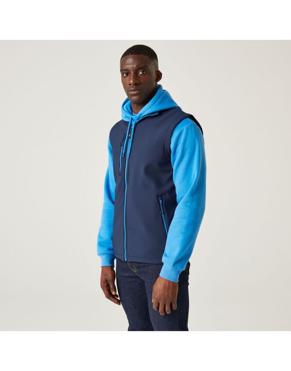 Regatta Navigate Mens Softshell Gilet | Fleece Lined Stretch Body Warmer | 7 Colours | S-3XL - Gilet - Logo Free Clothing