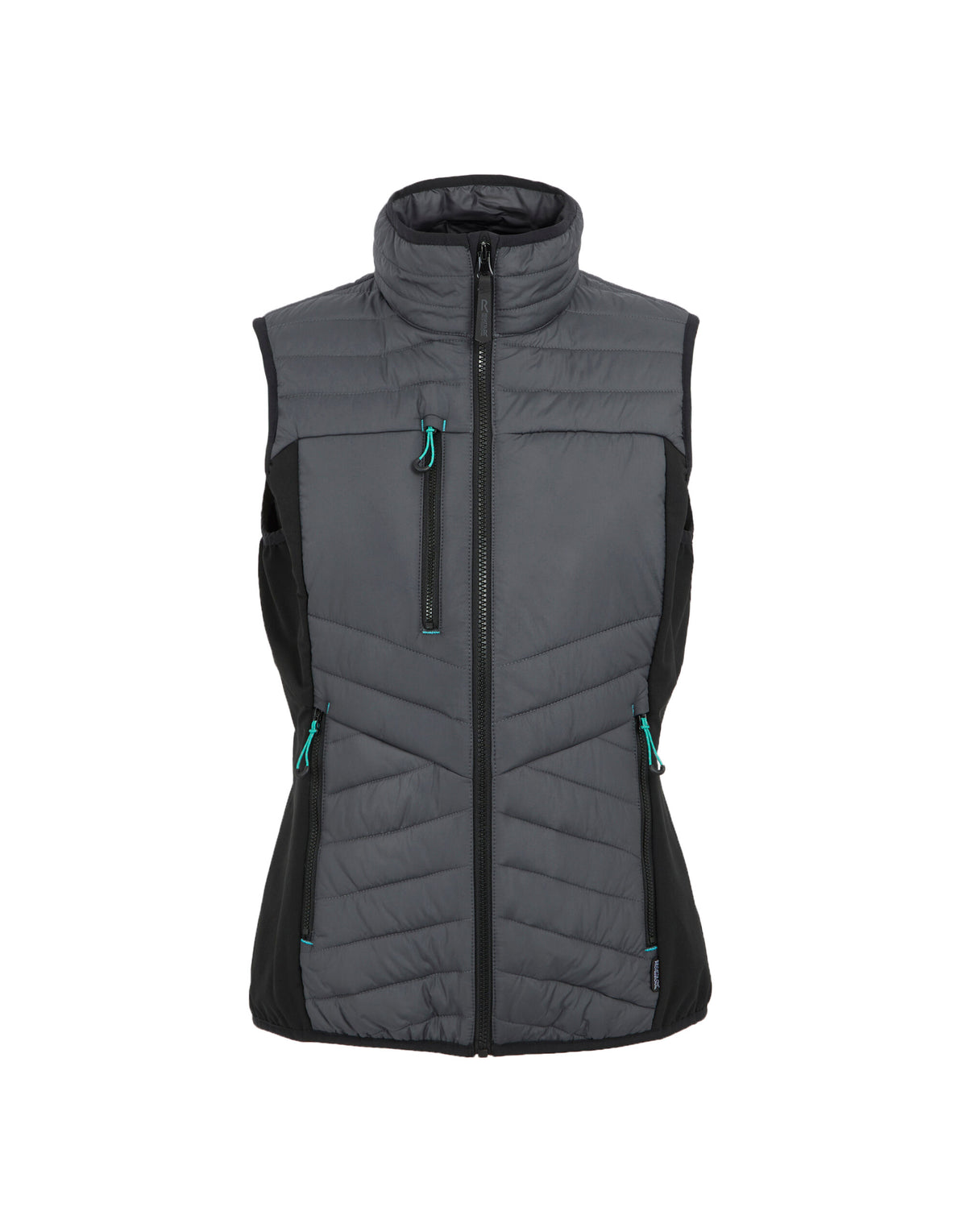 Regatta Ada Ladies Hybrid Bodywarmer in Seal Grey and Black