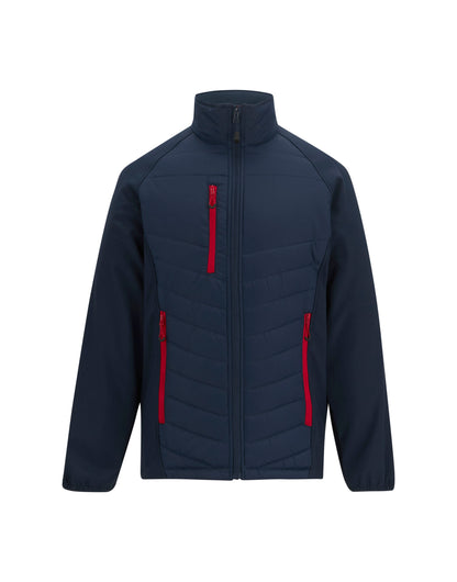 Regatta Pro Men’s Universal Jacket in Navy and Classic Red, front view