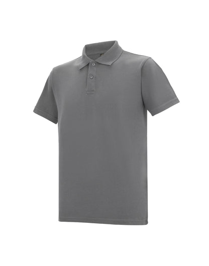 Regatta Pro Men’s 50/50 Pique Polo Shirt in Heather Grey, front view