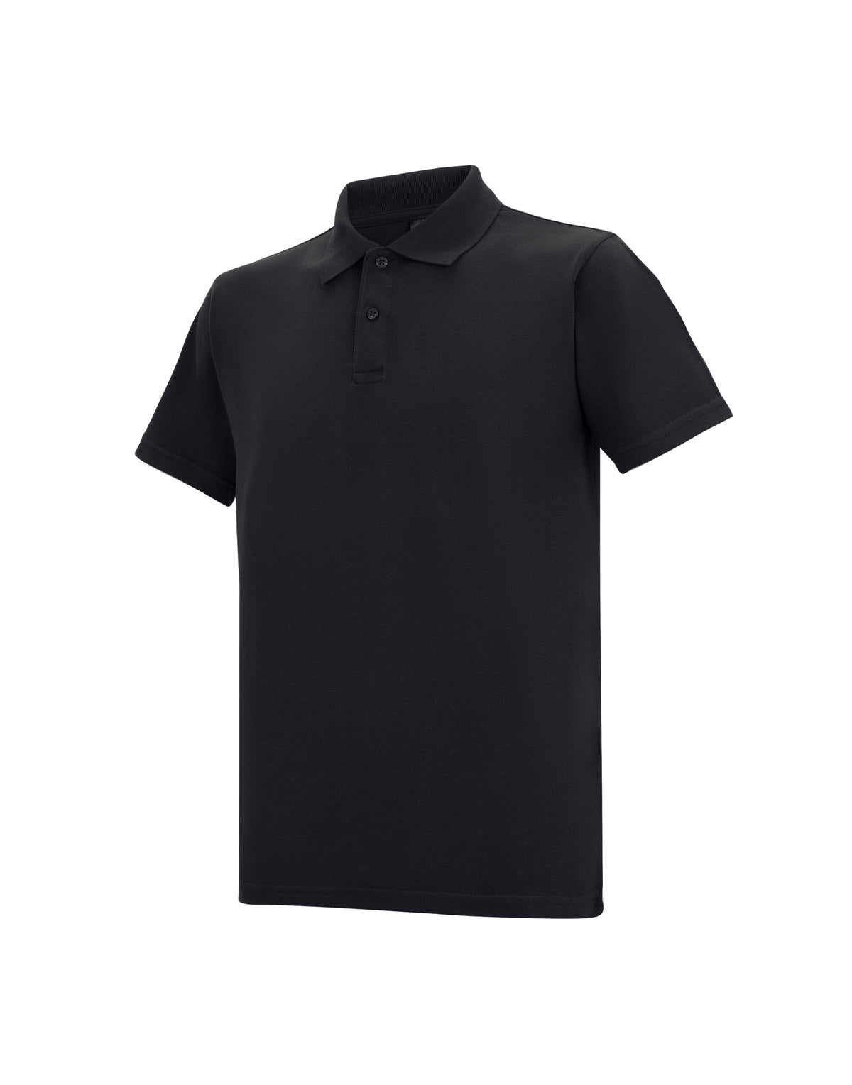 Regatta Pro Men’s 50/50 Pique Polo Shirt in Black, front view