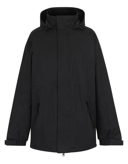 Regatta Dover Men's Parka in Black, front view